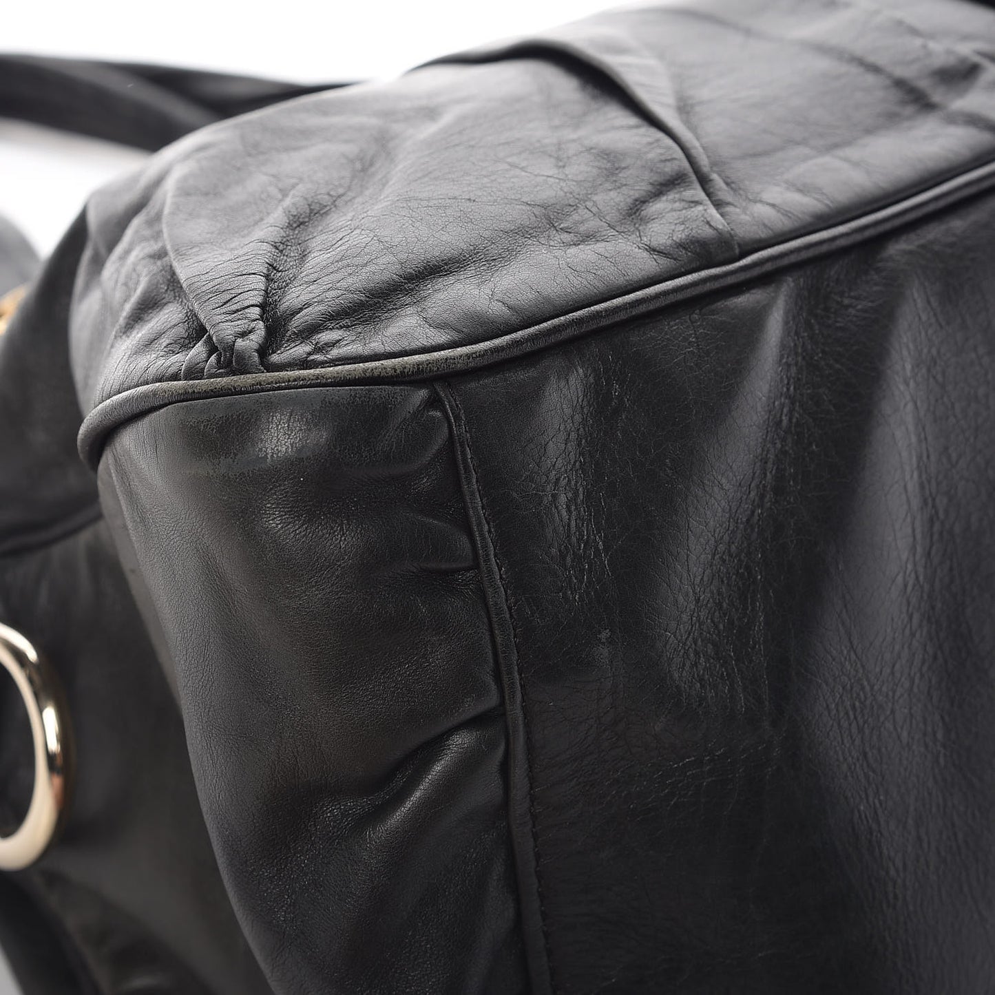 Calfskin Medium Hysteria Top Handle Bag Dark Green