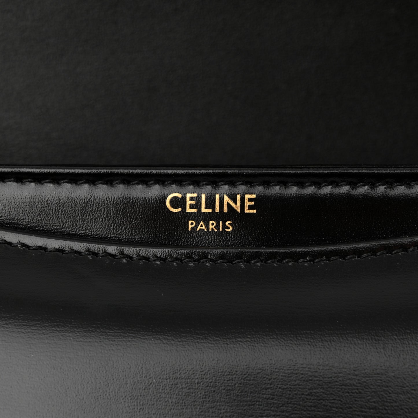 Shiny Calfskin Teen Besace Black