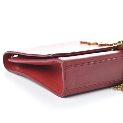 Saint Laurent Smooth Calfskin Medium Classic Monogram Kate Tassel Satchel Lipstick Red 6 of 13
