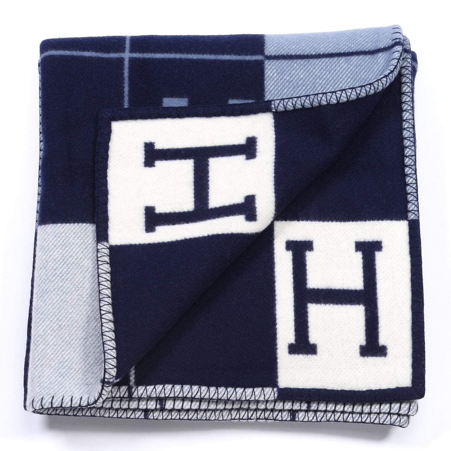 Hermes Wool Cashmere Avalon III Blanket Caban Ecru 2 of 3
