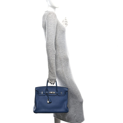 Hermes Togo Birkin 35 Bleu Brighton 2 of 20