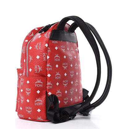 MCM Visetos Small Stark Backpack Red 3 of 8