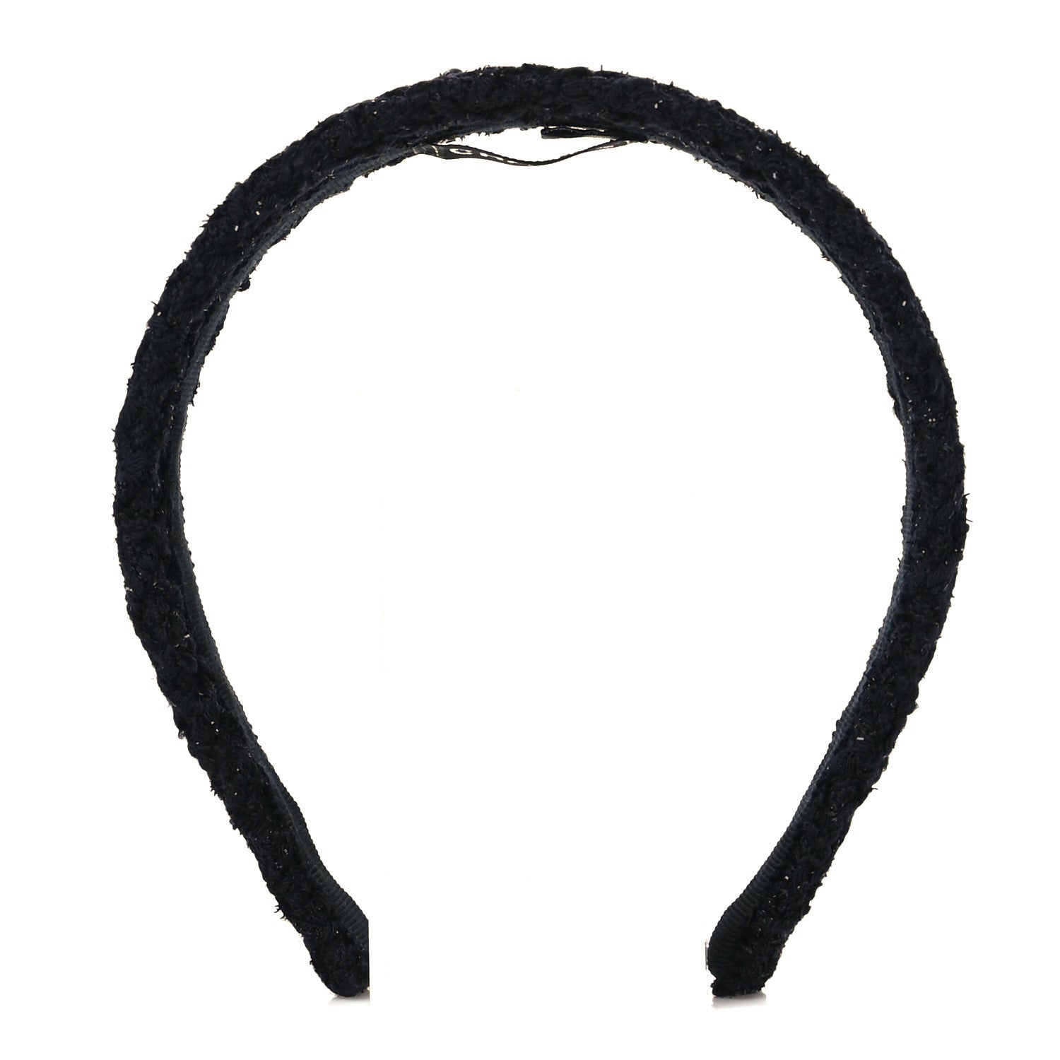 Chanel Tweed Headband Black 1 of 6