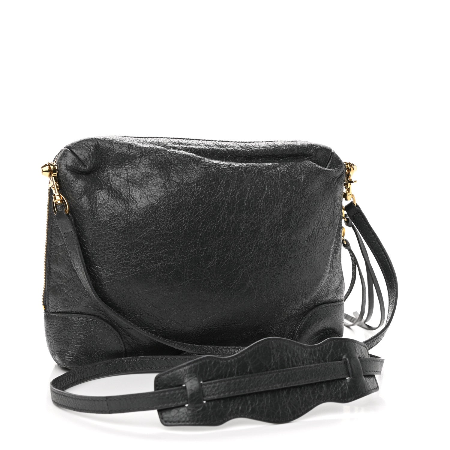 Balenciaga Agneau Gold Hardware XS Reporter Crossbody Grey 3 of 10