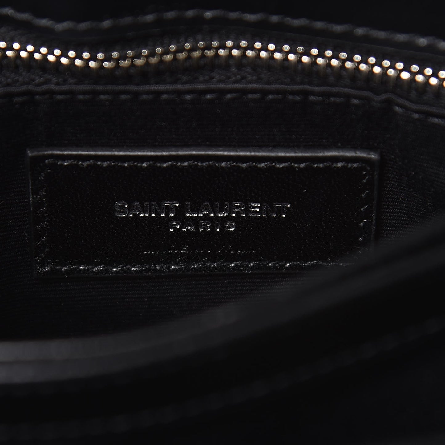 Calfskin Y Quilted Monogram Toy Loulou Crossbody Bag Black