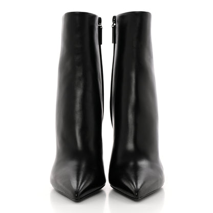 Saint Laurent Calfskin Opyum Ankle Boots 38 Black 2 of 10