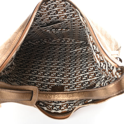 Gucci Monogram Princy Hobo Metallic Bronze 5 of 9