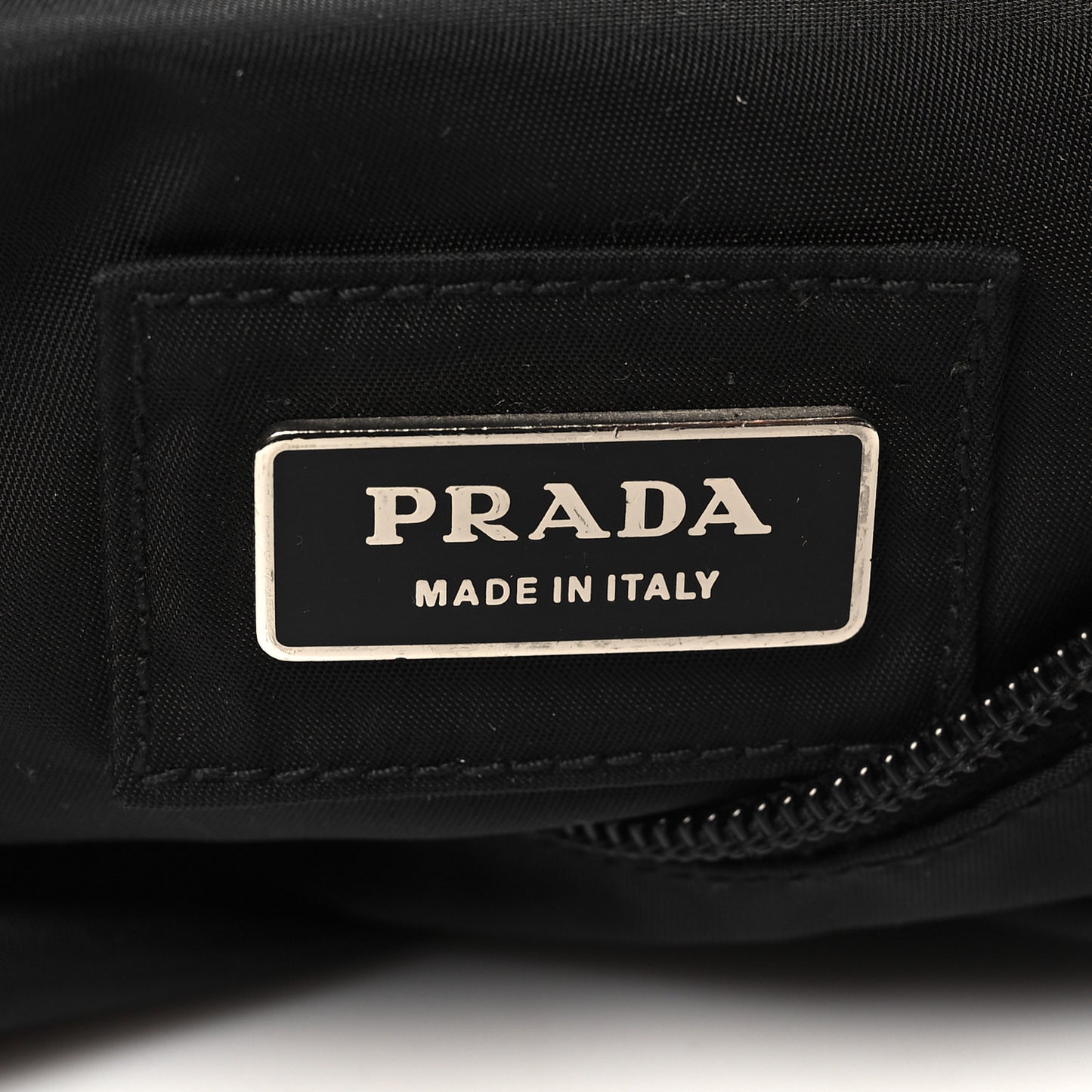 Tessuto Nylon Montagna Belt Bag Black