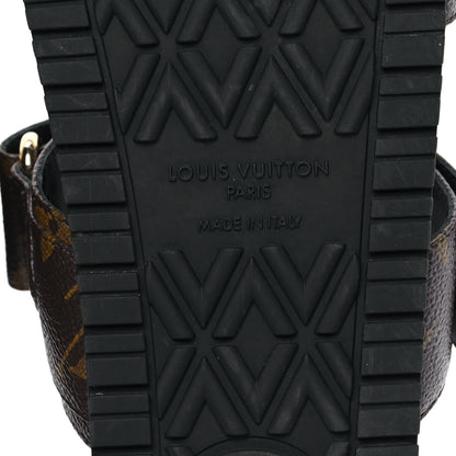 Louis Vuitton Monogram Bom Dia Mule Sandals 36 Black 6 of 9