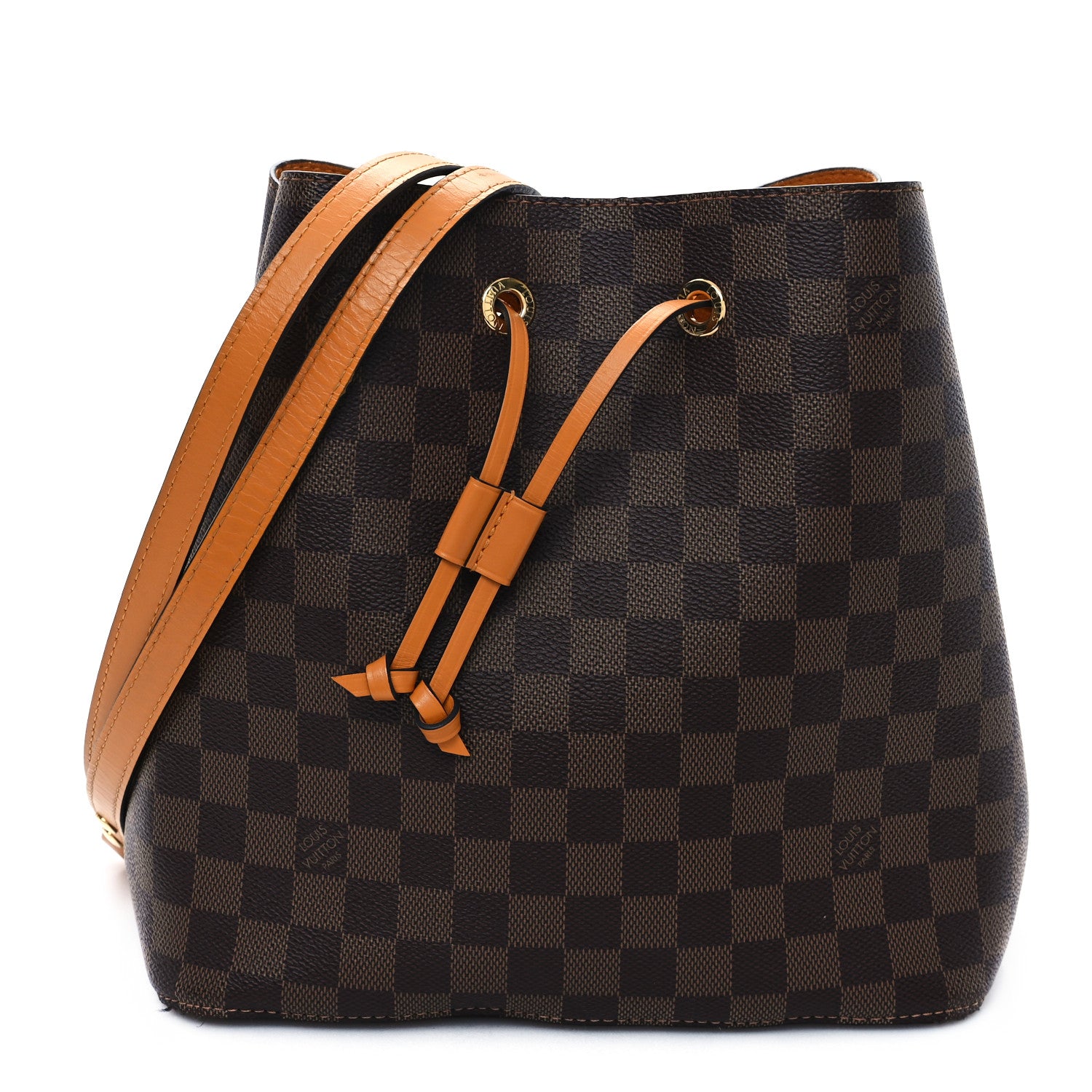 Louis Vuitton Damier Ebene Neonoe MM Safran 1 of 12