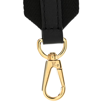 Louis Vuitton Nylon Calfskin Bubblegram Wallet Strap Black 3 of 5