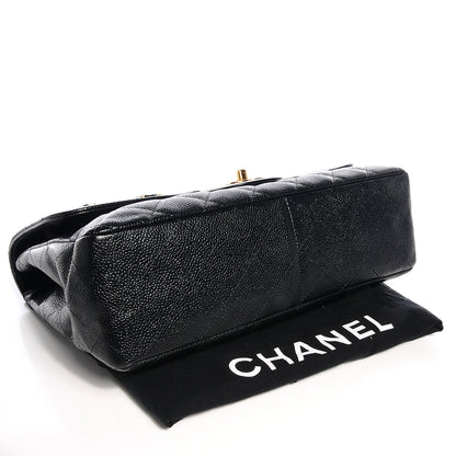 Chanel Caviar Jumbo Single Flap Black 4 of 8