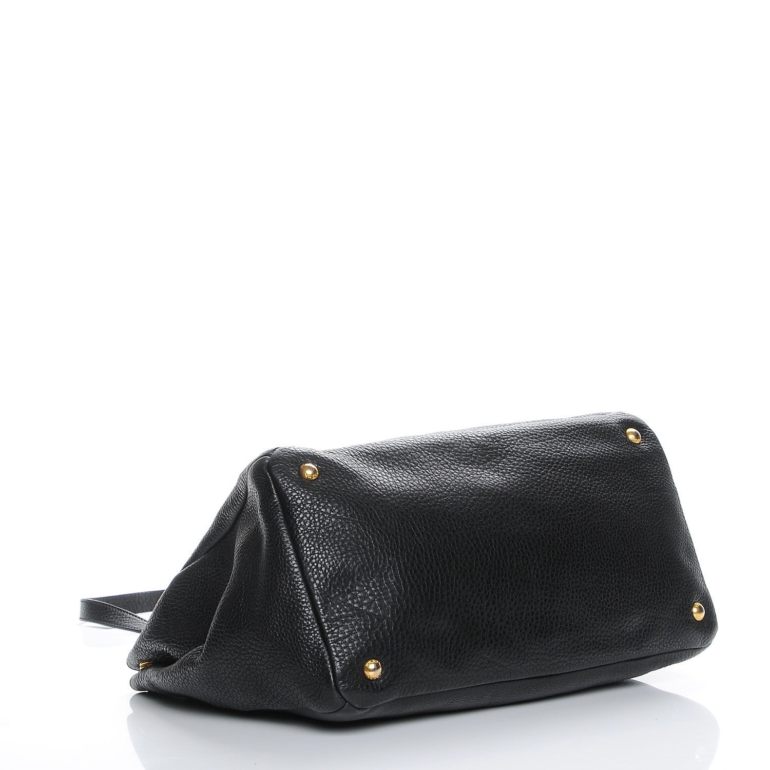 Prada Vitello Daino Tote Nero Black 5 of 9