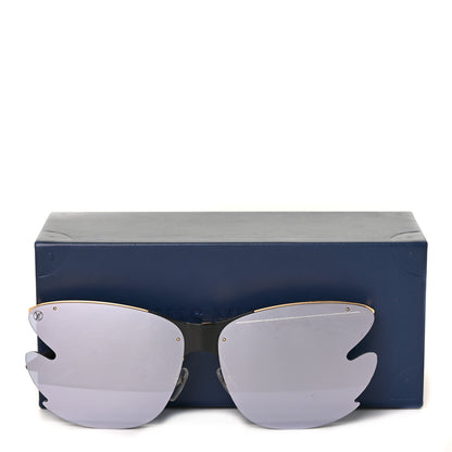 Louis Vuitton Bohemian Vuittony Square Sunglasses Z1235E Silver Mirror 8 of 8