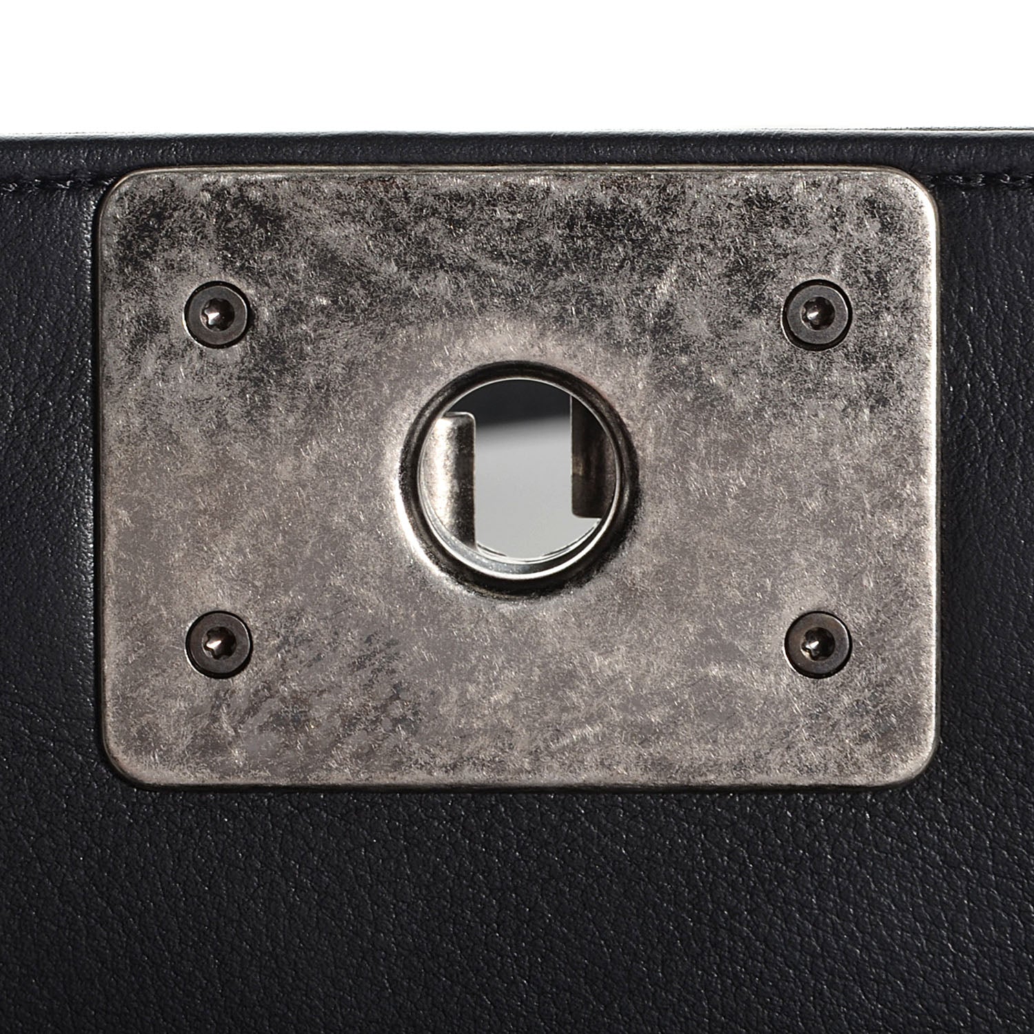 Chanel Metallic Calfskin Quilted Medium Boy Flap Black 6 of 9