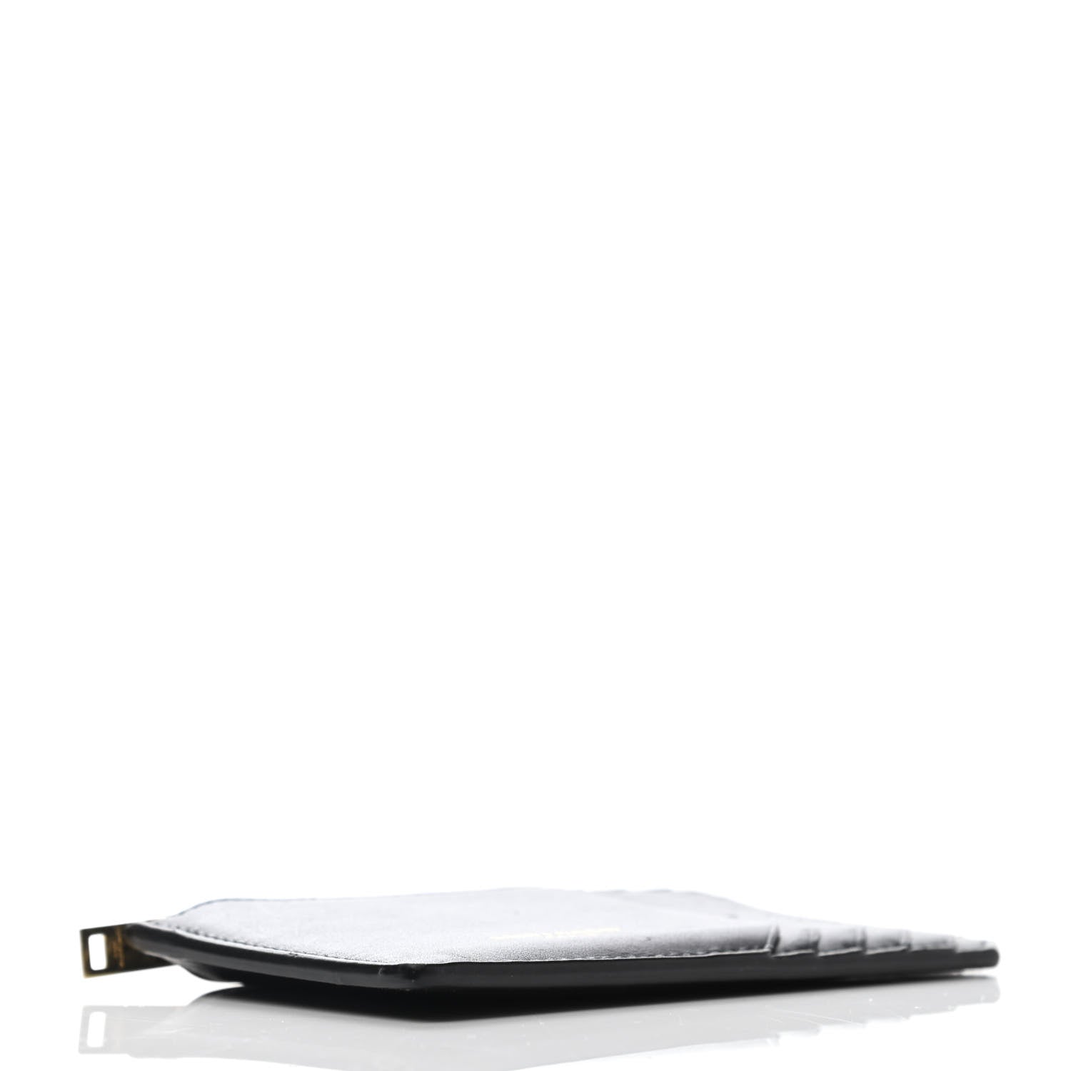 Saint Laurent Calfskin 5 Fragments Zip Pouch Card Holder Black 3 of 4