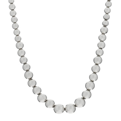 Tiffany Sterling Silver HardWear Graduated Ball Necklace 1 of 4