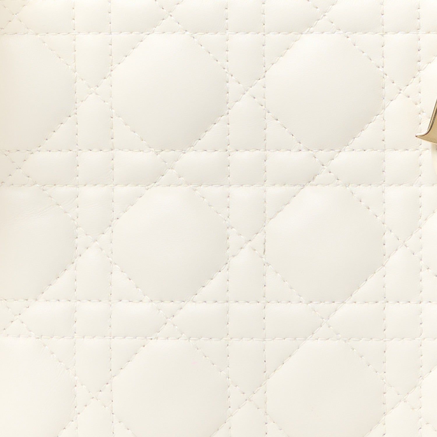 Christian Dior Lambskin Cannage Small My ABCDior Lady Dior White 8 of 11