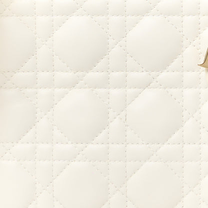 Christian Dior Lambskin Cannage Small My ABCDior Lady Dior White 8 of 11