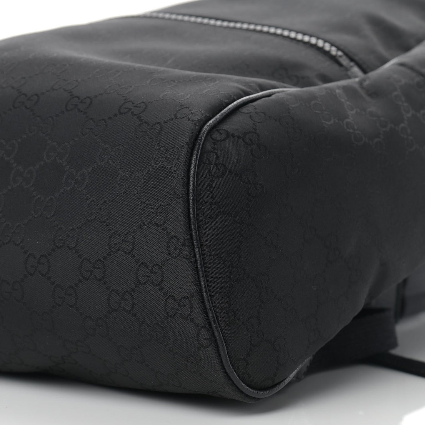 Nylon Monogram Slim Backpack Black