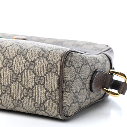 Gucci GG Supreme Monogram Web Small Ophidia Shoulder Bag Brown 6 of 10