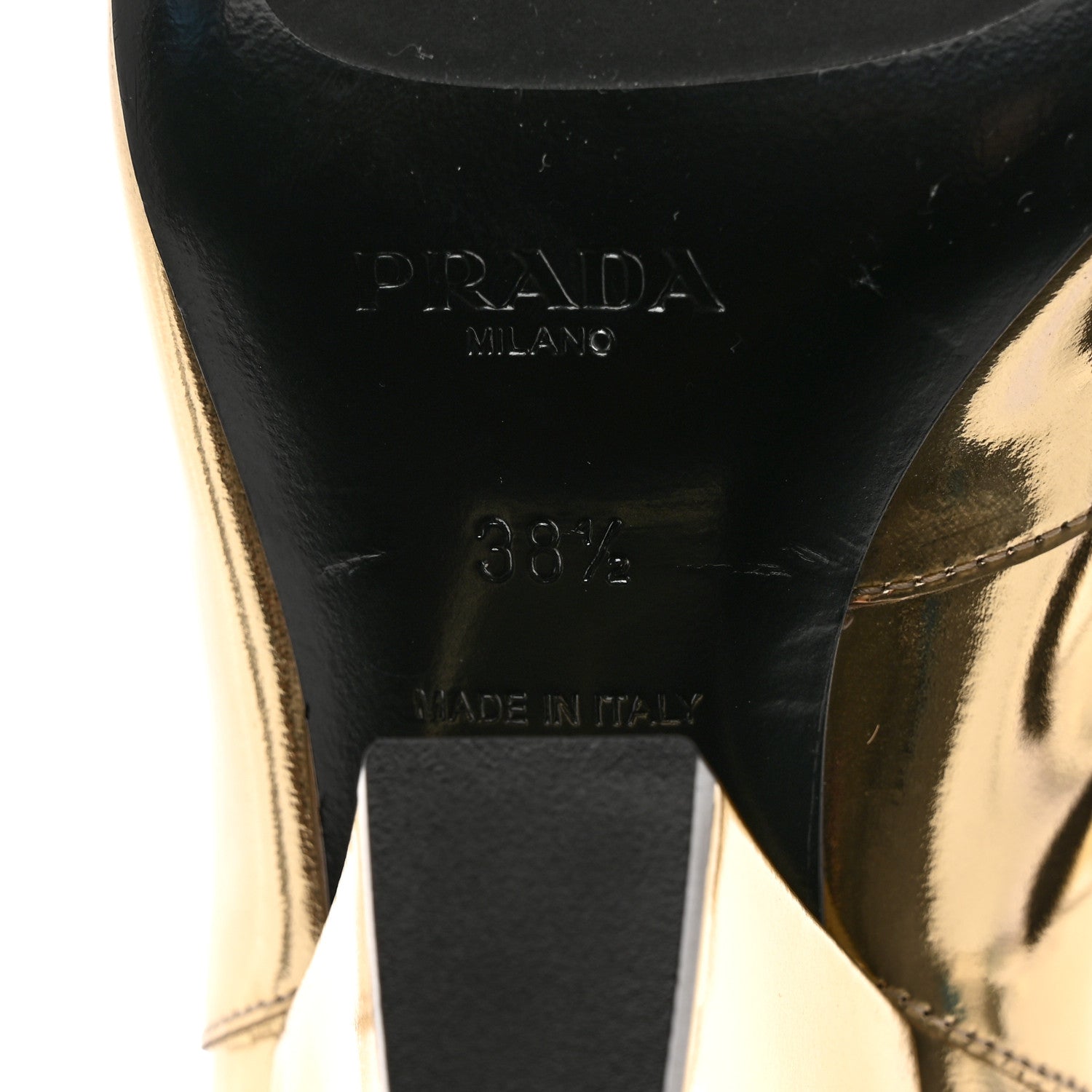 Prada Spazzolato Chelsea Cowboy 75mm Boots 38.5 Platino 7 of 8