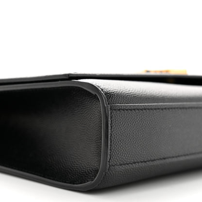 Saint Laurent Grain De Poudre Medium Classic Monogram Kate Satchel Black 9 of 10