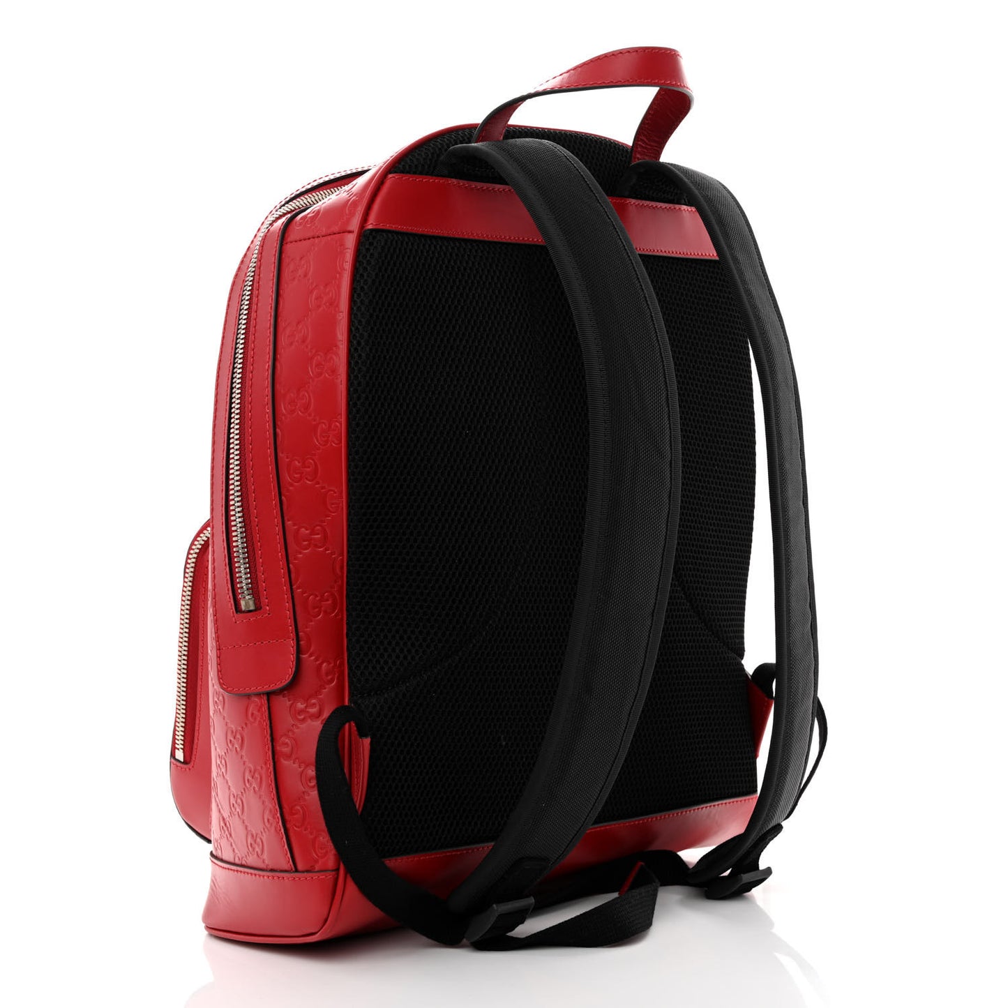 Guccissima Signature Day Backpack Hibiscus Red