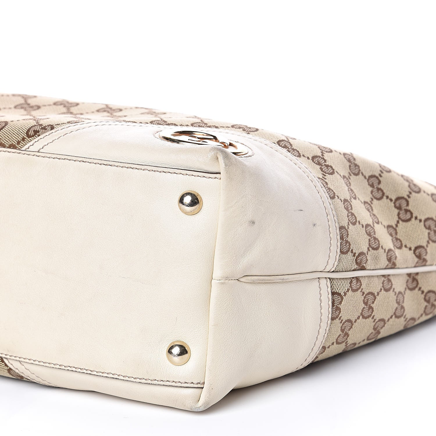 Gucci Monogram Large New Britt Tote Off White 9 of 15