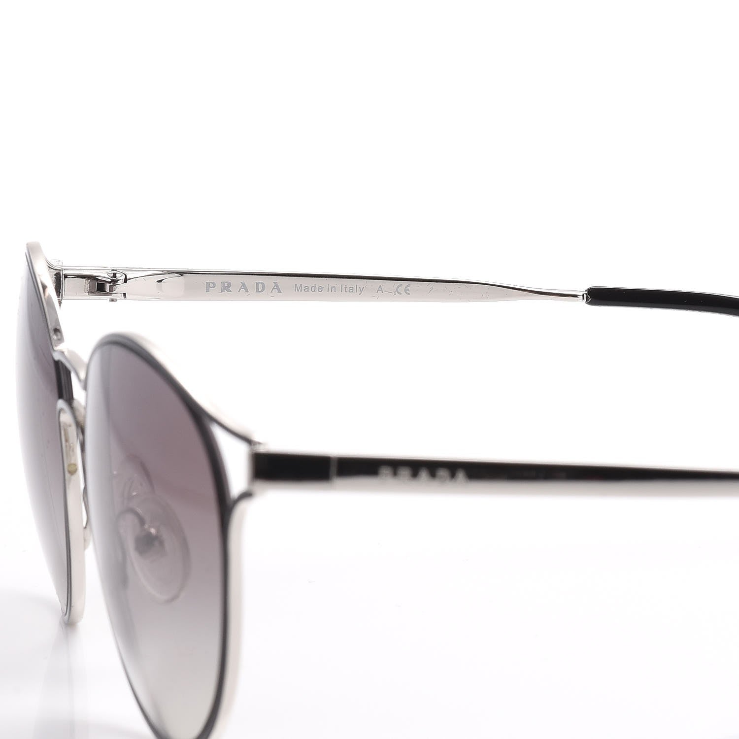 Prada Cinema Sunglasses SPR 62S Black Silver 6 of 8