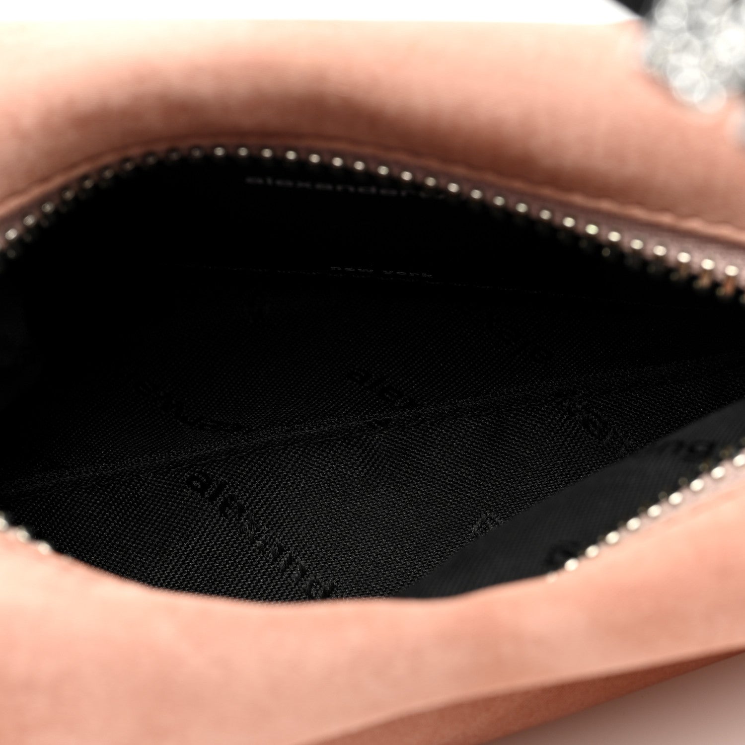 Alexander Wang Satin Crystal Heiress Pouch Light Pink 5 of 10