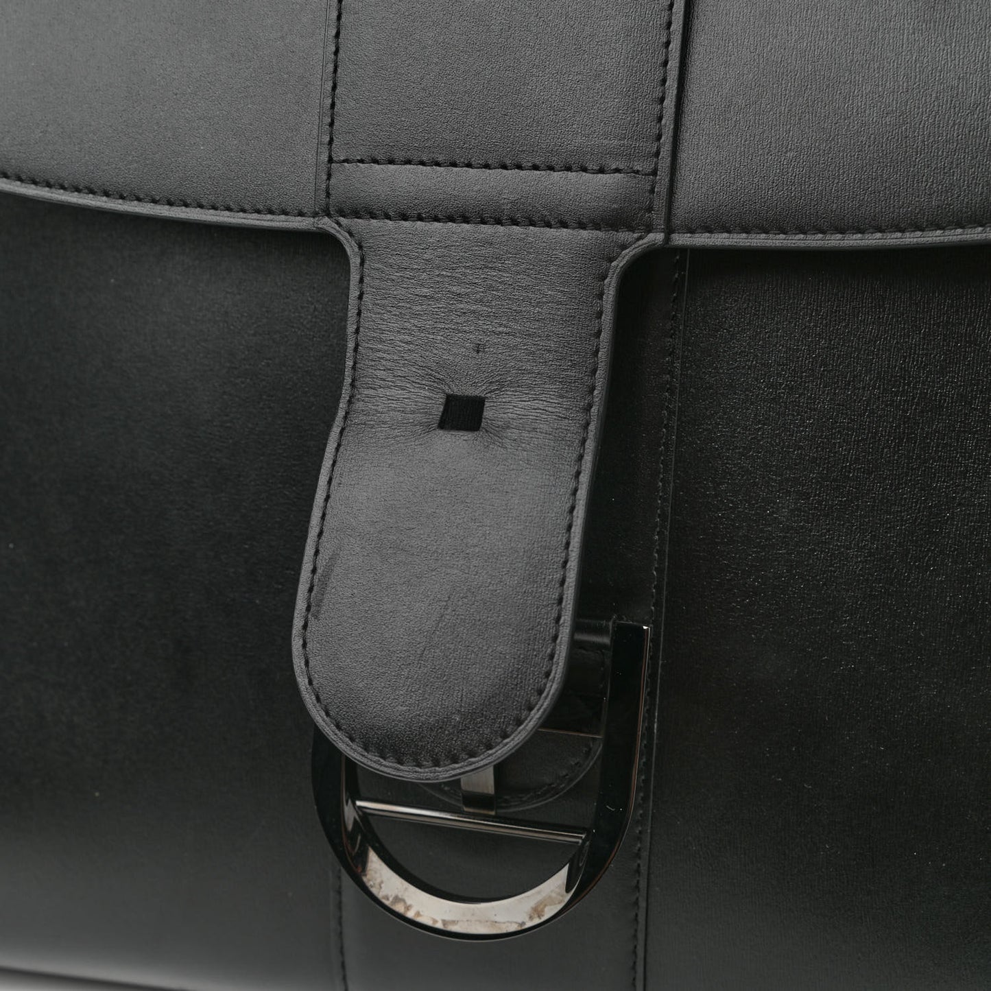 Box Calfskin GM Brillant Satchel Black