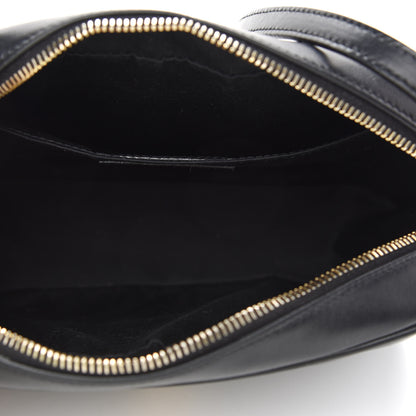 Saint Laurent Calfskin Matelasse Monogram Lou Camera Bag Black 5 of 9