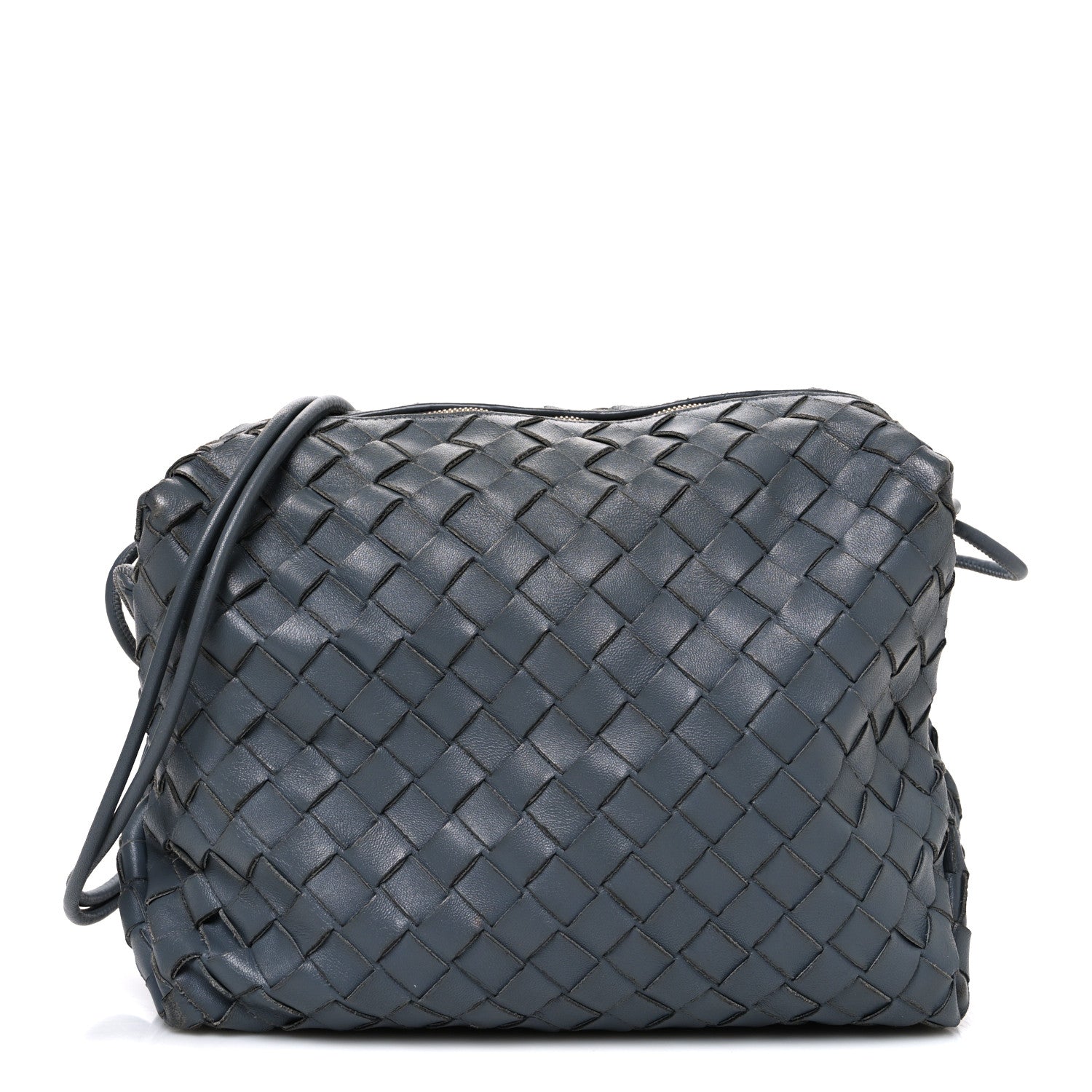 Bottega Veneta Nappa Intrecciato Medium Loop Camera Bag Grey 1 of 10