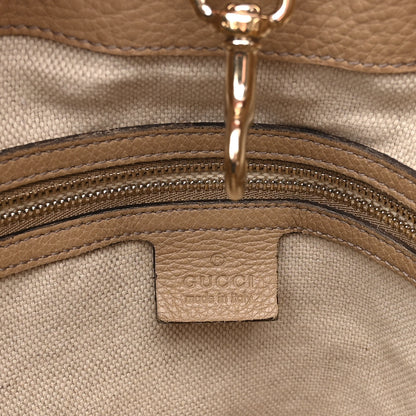 Gucci Pebbled Calfskin Large Soho Chain Shoulder Bag Nude 6 of 12