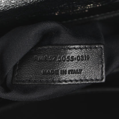 Saint Laurent Crinkled Calfskin Matelasse Monogram Medium Niki Chain Satchel Black 7 of 10