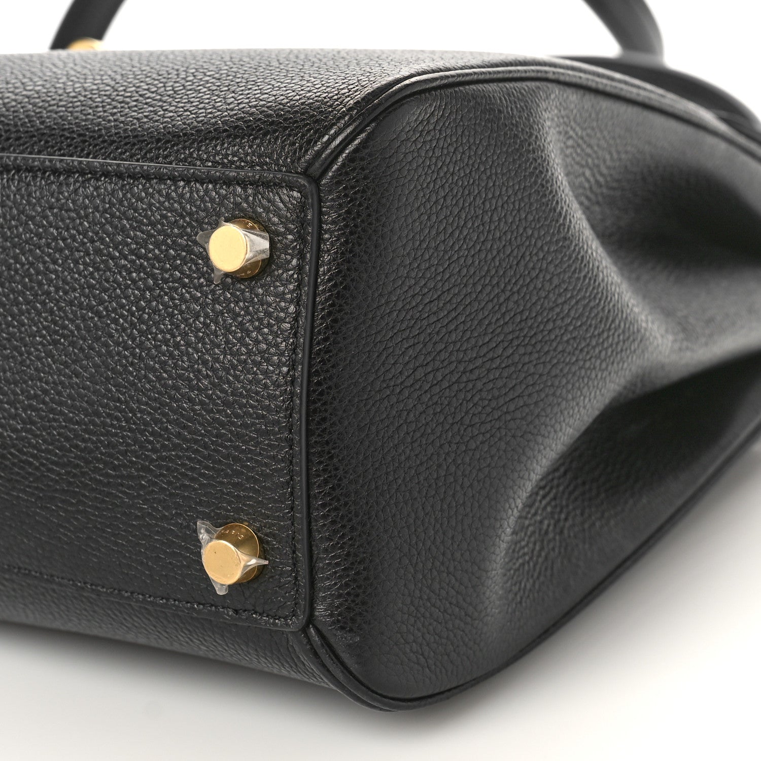 Celine Grained Calfskin Classique 16 Top Handle Bag Black 8 of 8