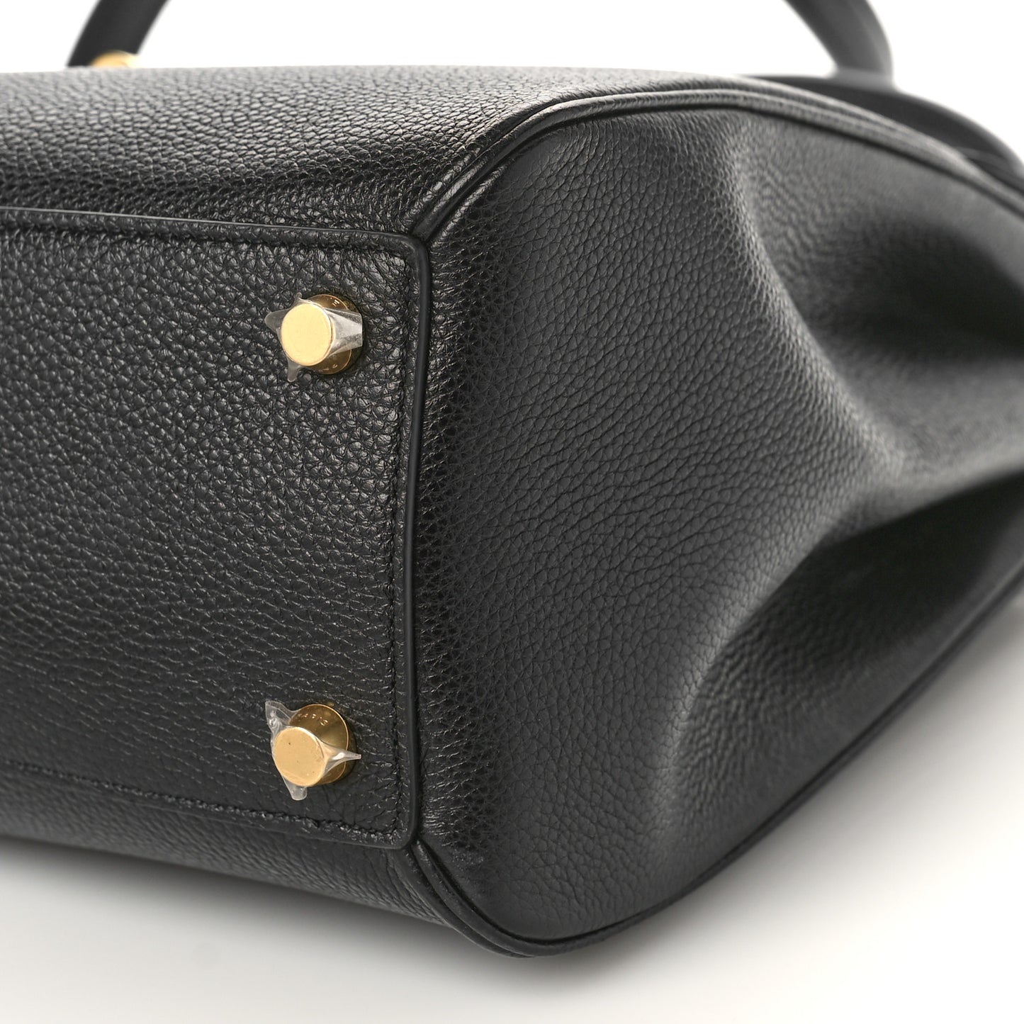 Grained Calfskin Classique 16 Top Handle Bag Black