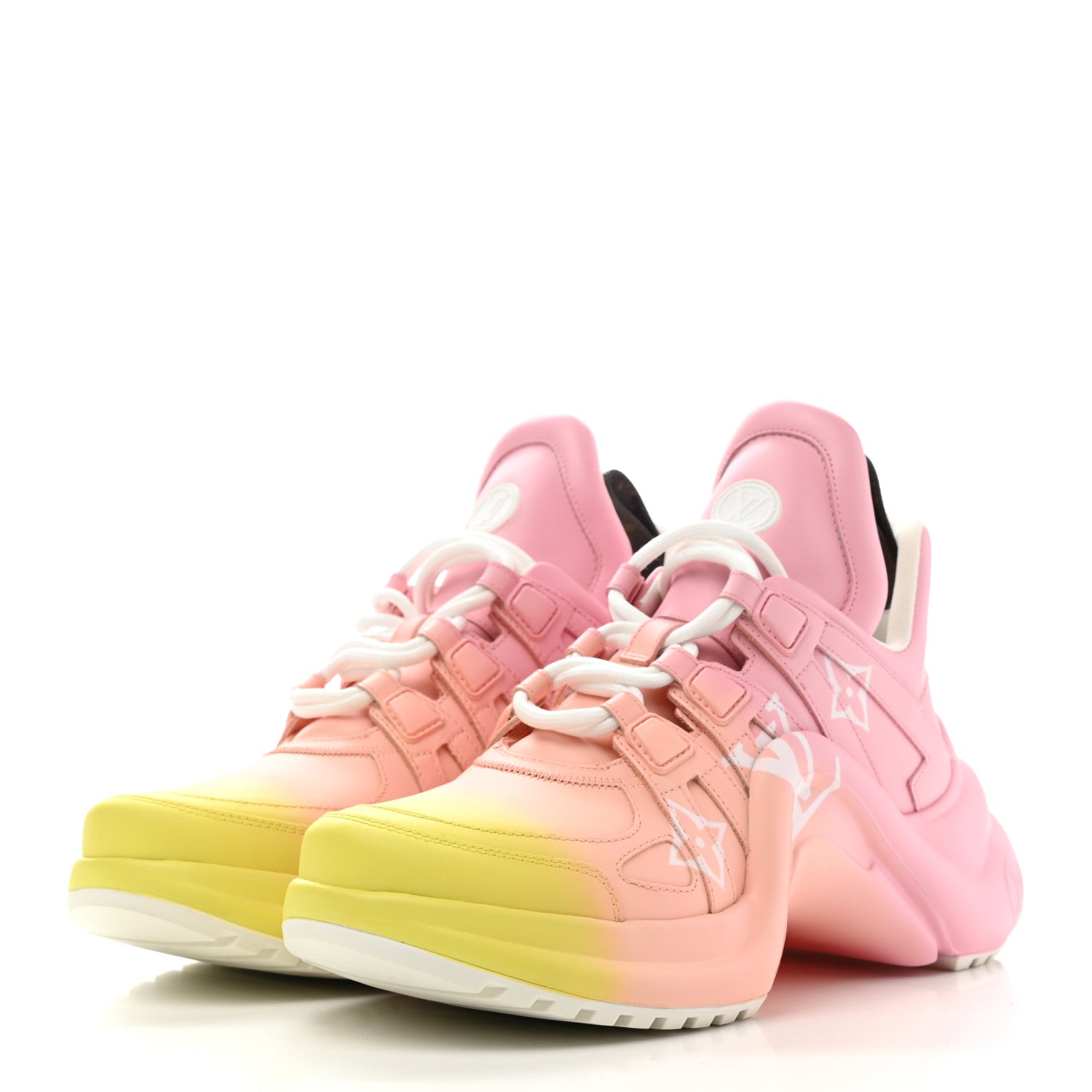 Louis Vuitton Calfskin LV Archlight Sneakers 38 Pink 3 of 10