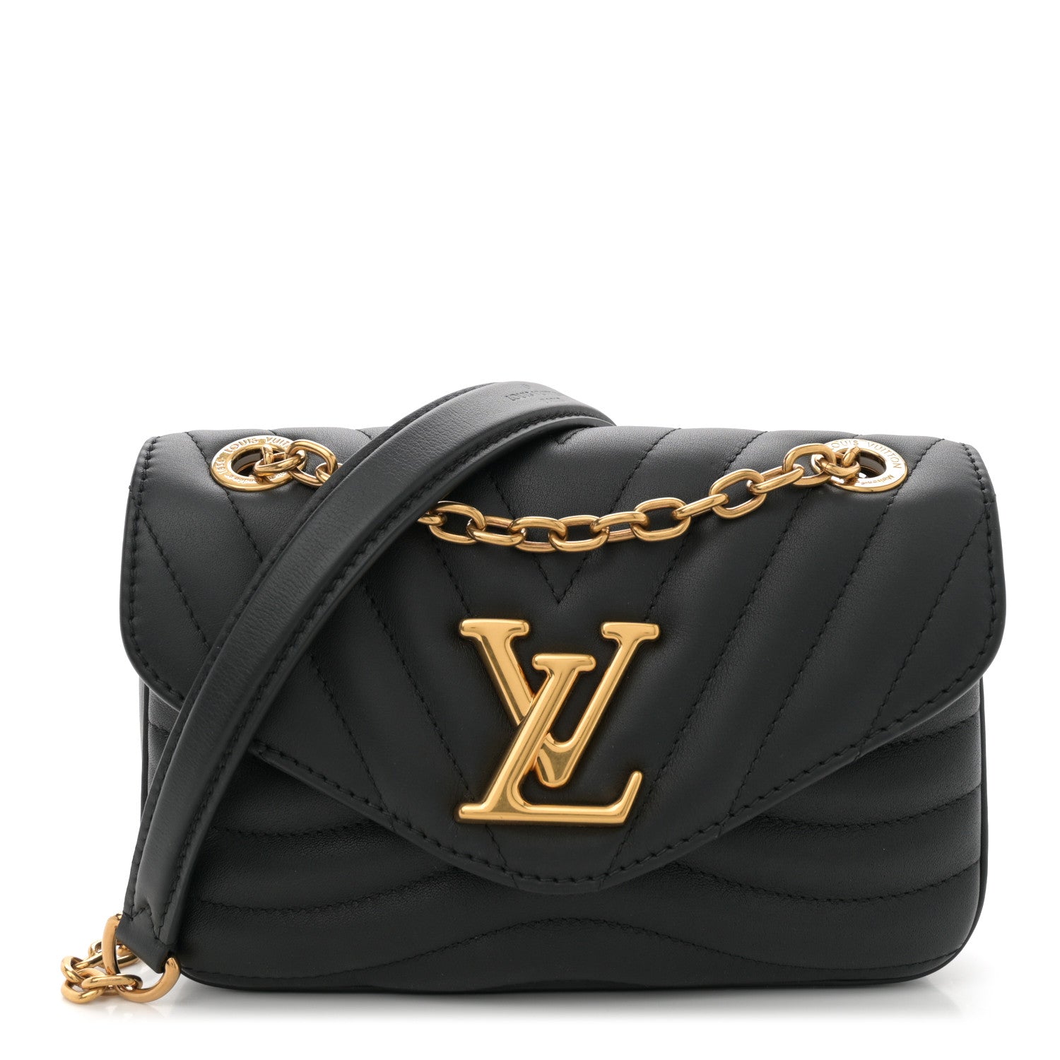 Louis Vuitton Calfskin New Wave Chain PM NM Black 1 of 11