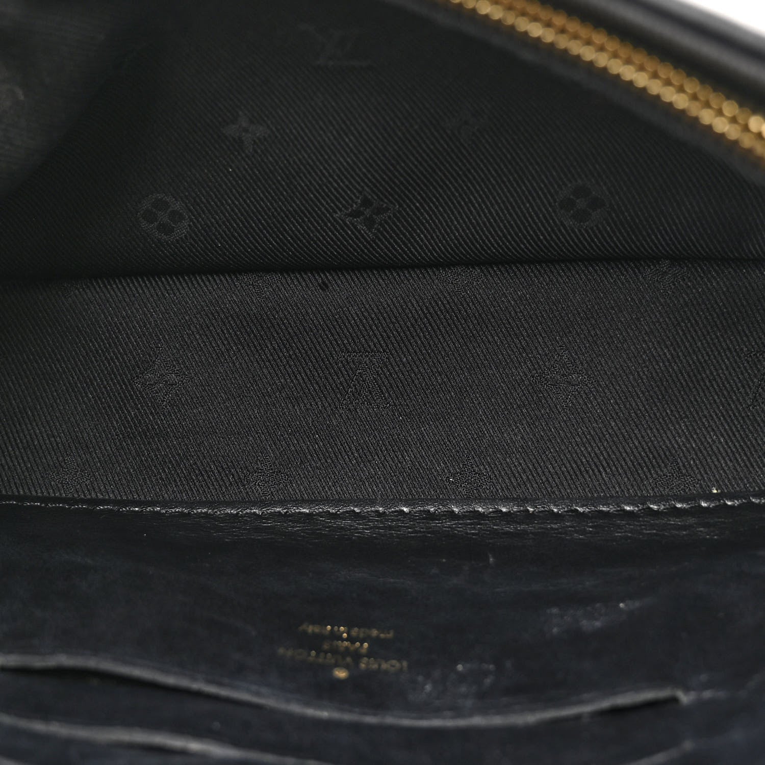 Louis Vuitton Calfskin Bubblegram Wallet On Strap Black 5 of 12