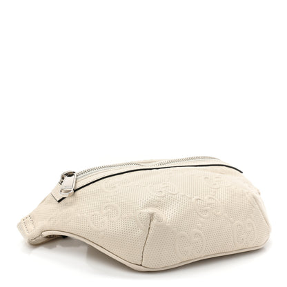 Gucci Calfskin GG Tennis Embossed Belt Bag Mystic White 4 of 11