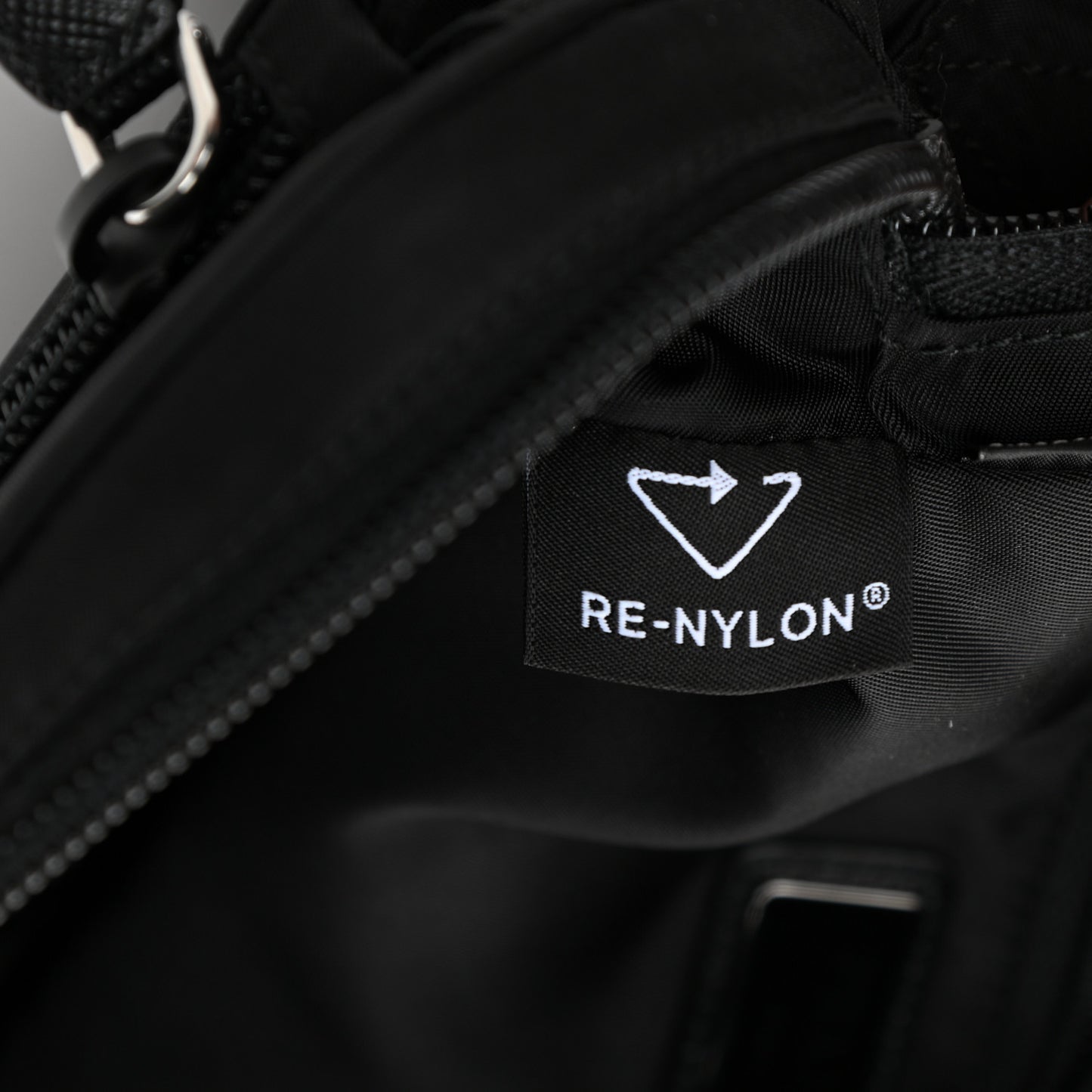 Re-Nylon Saffiano Belt Bag Black