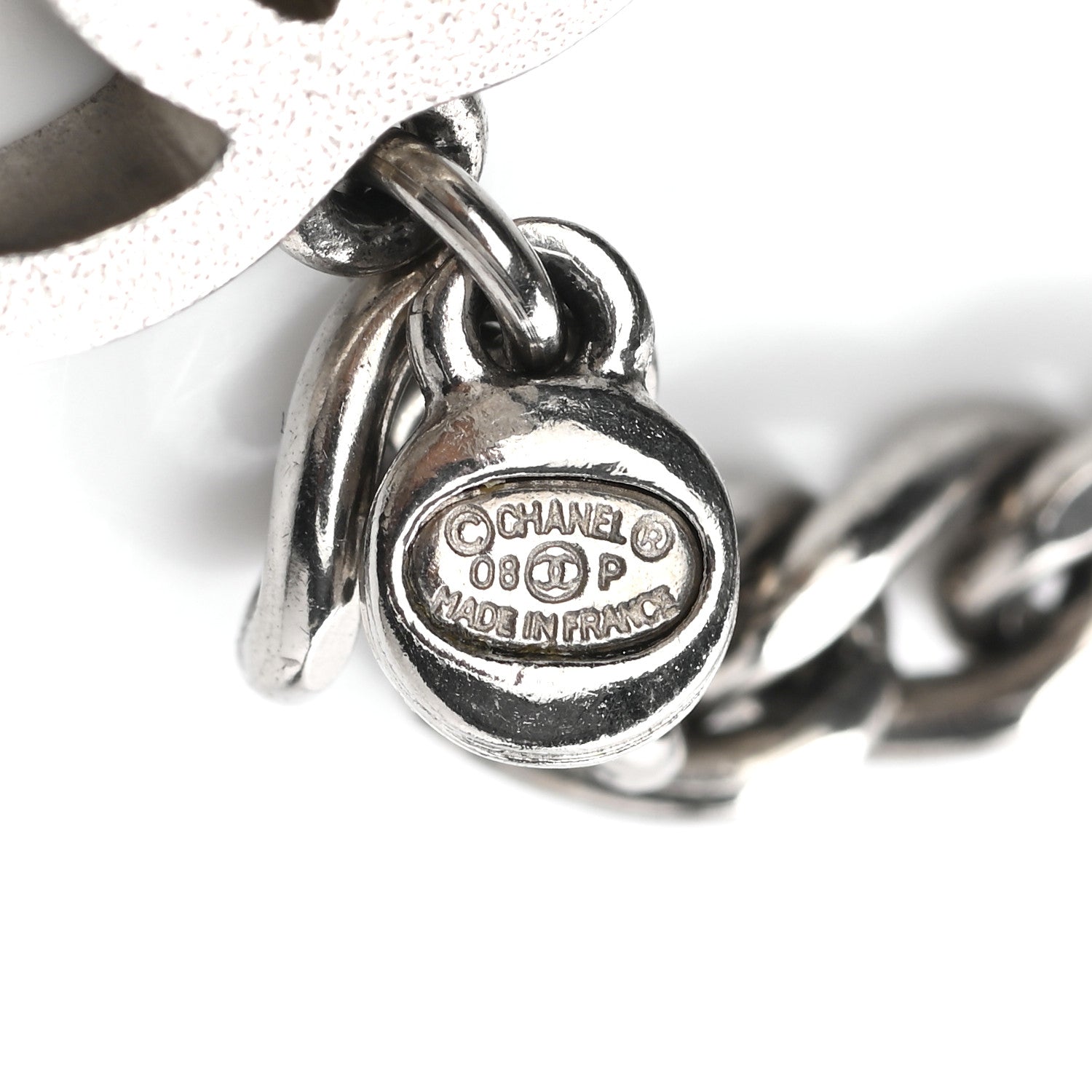 Chanel Crystal CC Coco Love Belt Silver Purple 5 of 7
