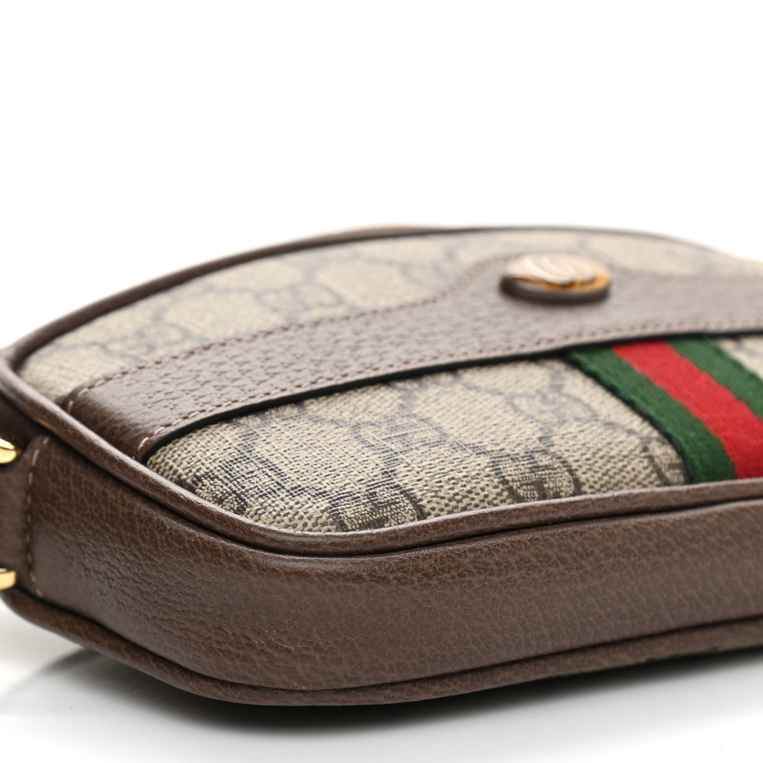 Gucci GG Supreme Monogram Web Mini Ophidia GG Bag Brown 8 of 11