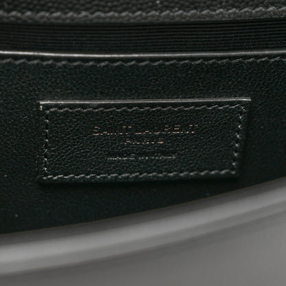 Saint Laurent Grain De Poudre Small Monogram Kate Satchel Black 7 of 10