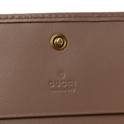 Gucci Calfskin Matelasse GG Marmont Card Case Wallet Porcelain Rose Porcelain Rose 6 of 8