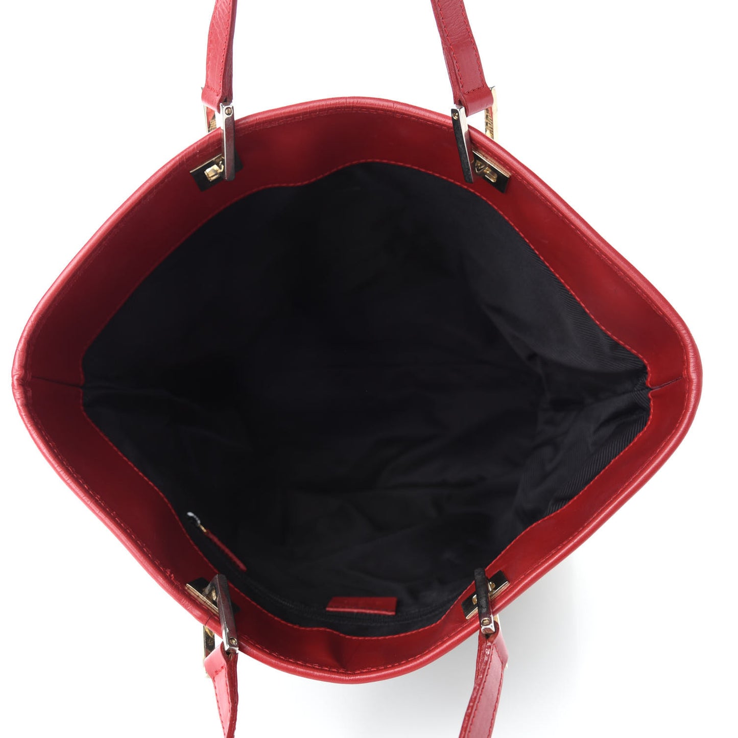 Monogram Large Bucket Tote Navy Red