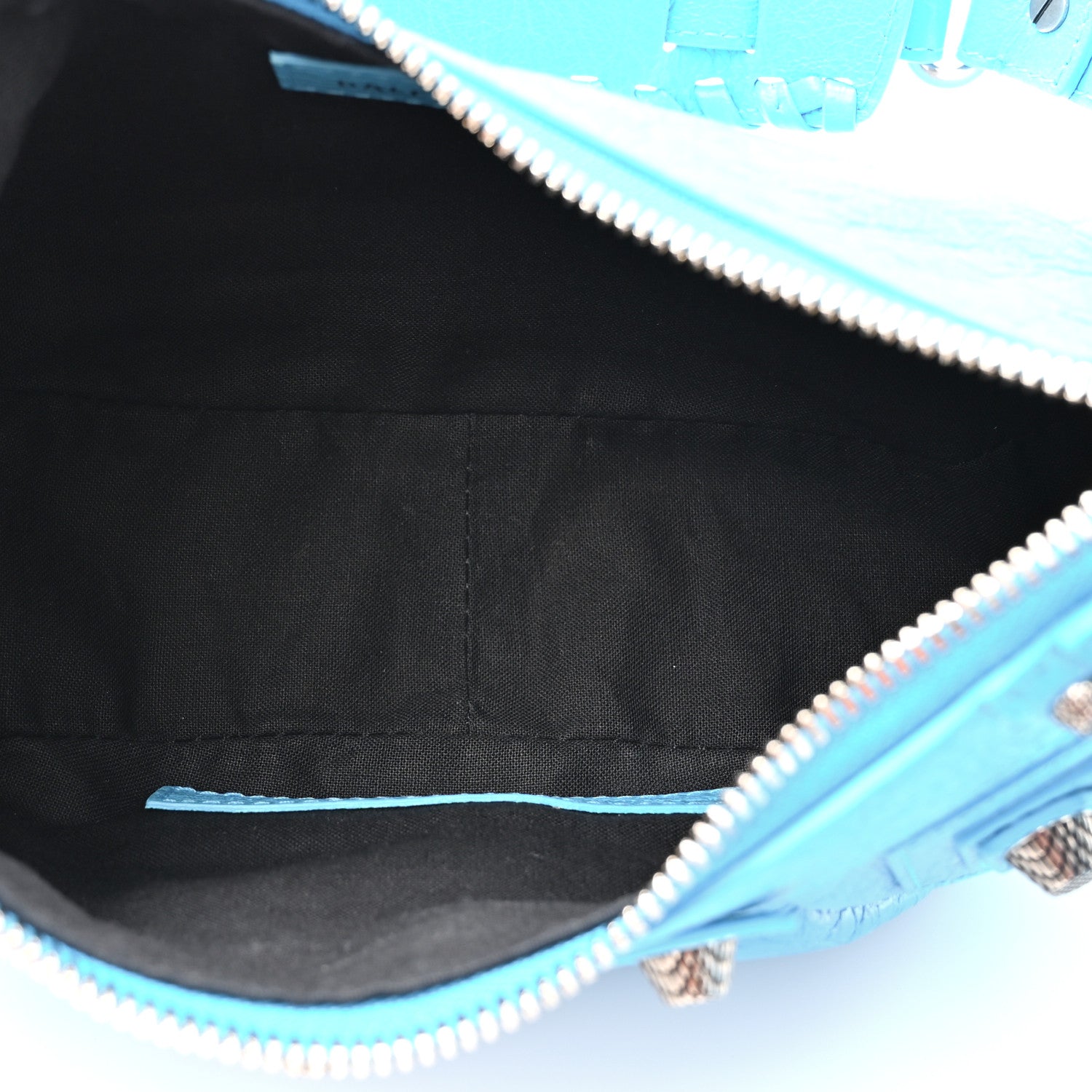Balenciaga Agneau Arena Le Cagole Shoulder Bag XS Cyan 5 of 10