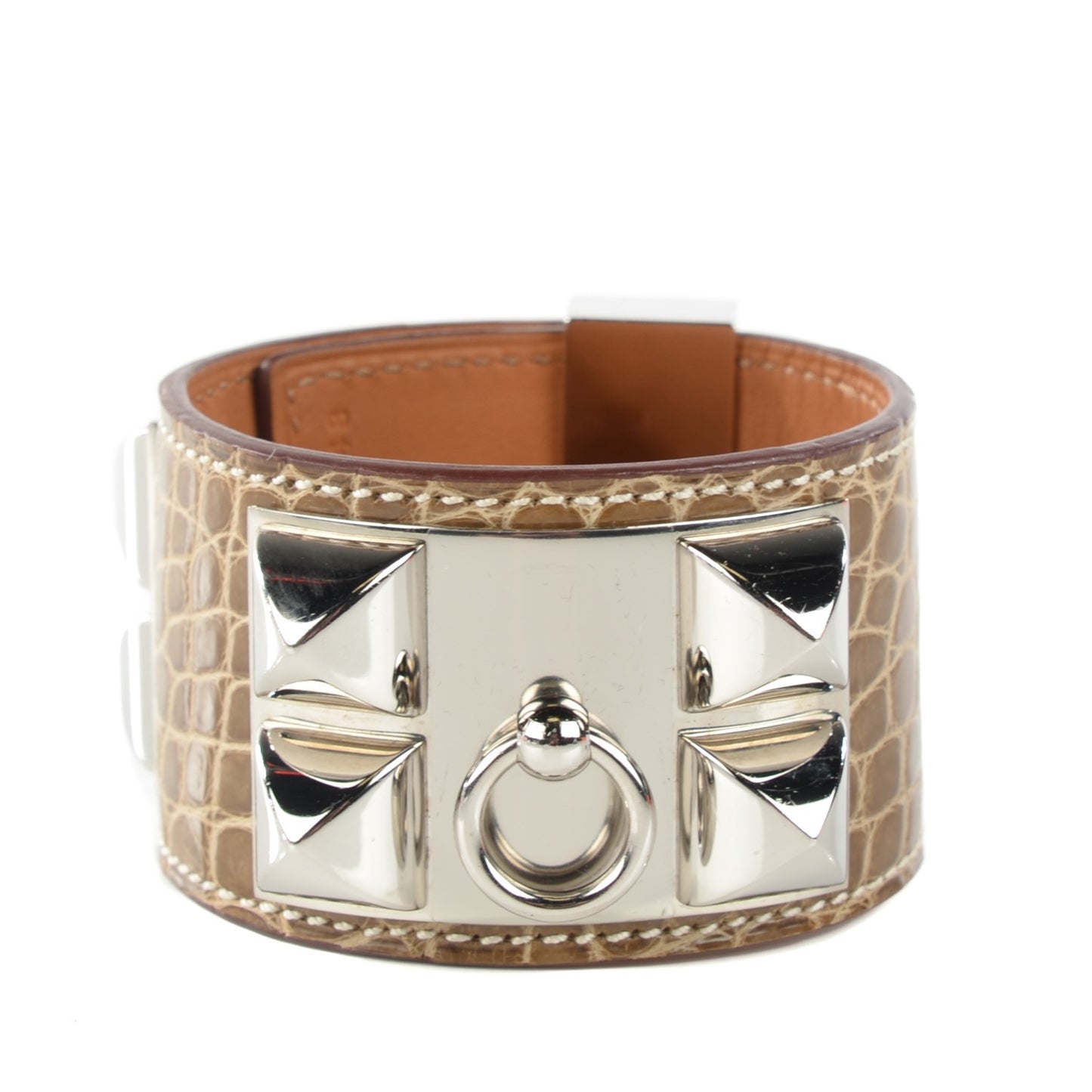 Shiny Alligator Collier de Chien CDC Bracelet Small Ficelle